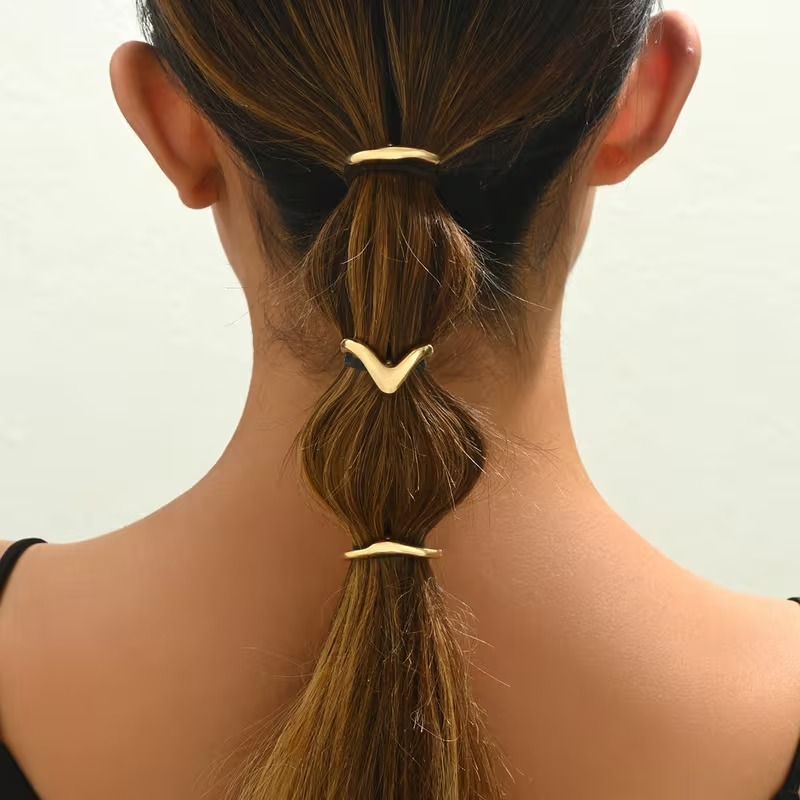 3-Piece Ponytail Hair Buckle Set