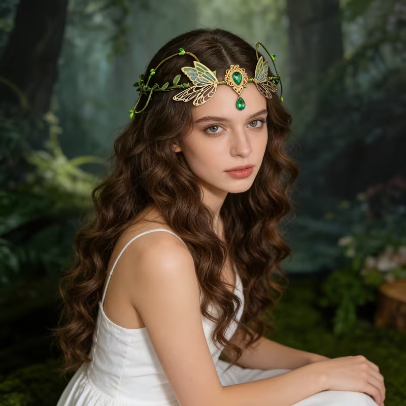 Bohemian Elf Princess Forest Headband
